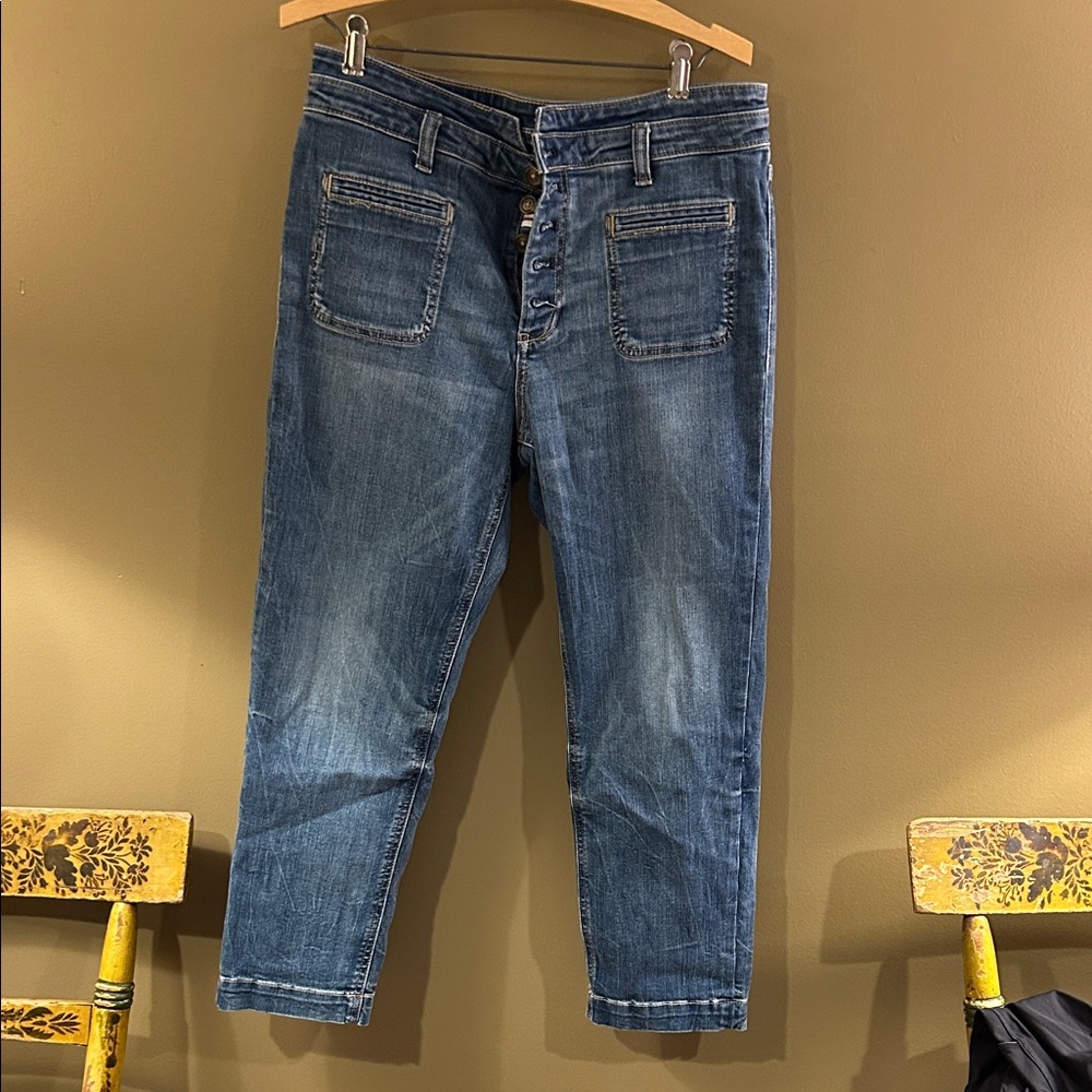 Pilcro High-Rise Women's Jeans in Washed Blue